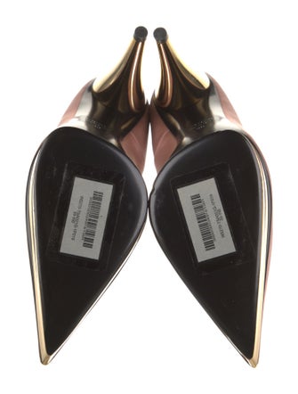Tom Ford Satin Leather Trim Embellishment Pumps