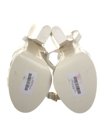 Tom Ford Patent Leather Leather Trim Embellishment Sandals