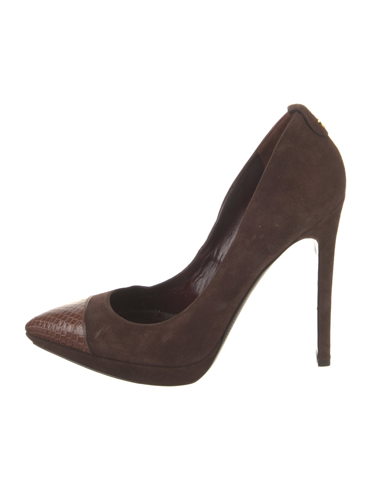 Tom Ford Suede Leather Trim Embellishment Pumps