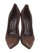 Tom Ford Suede Leather Trim Embellishment Pumps