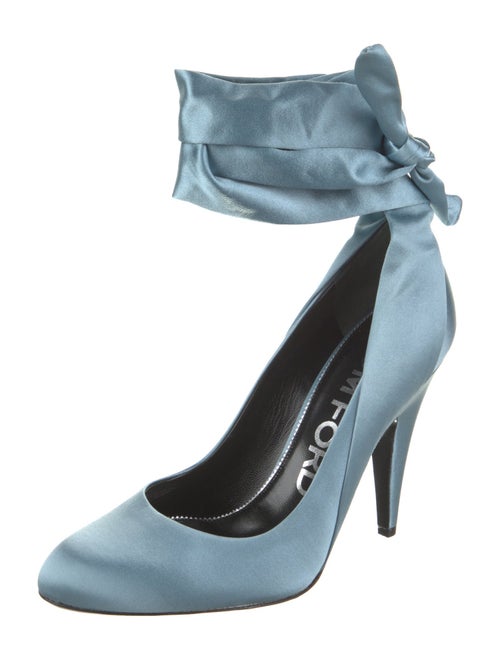 Tom Ford Satin Leather Trim Embellishment Pumps