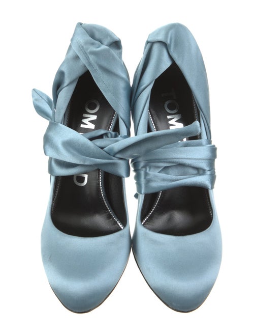 Tom Ford Satin Leather Trim Embellishment Pumps