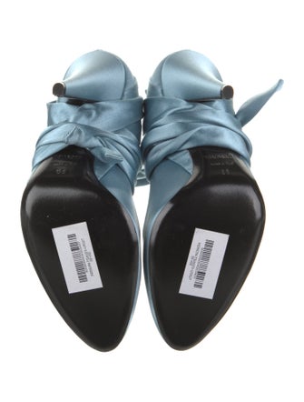 Tom Ford Satin Leather Trim Embellishment Pumps