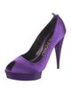 Tom Ford Satin Leather Trim Embellishment Pumps
