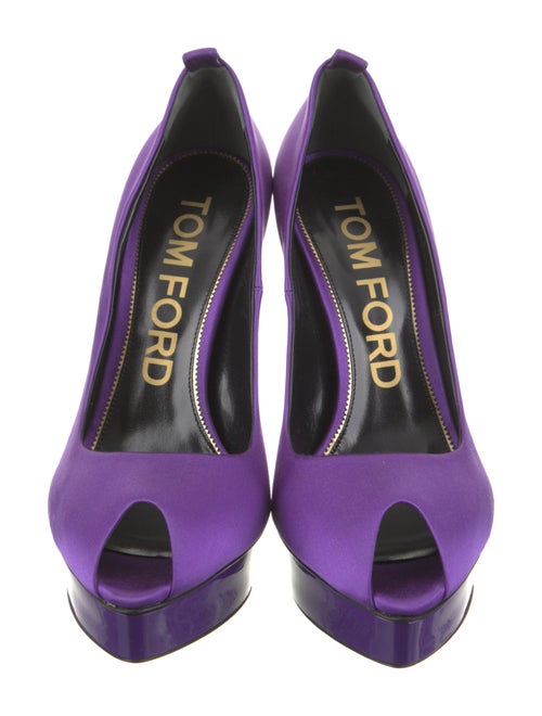 Tom Ford Satin Leather Trim Embellishment Pumps