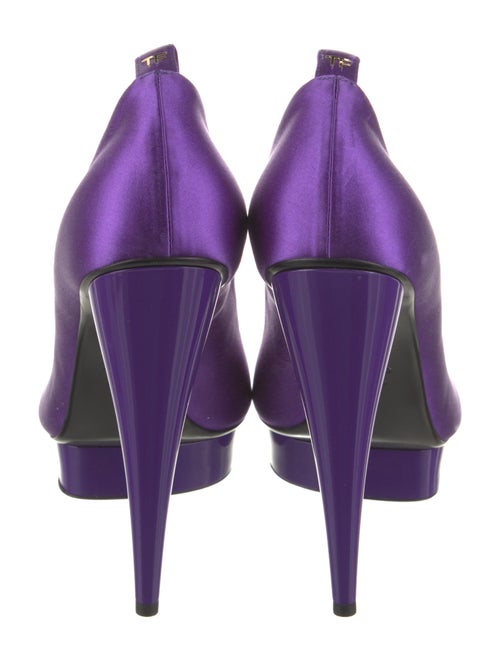 Tom Ford Satin Leather Trim Embellishment Pumps