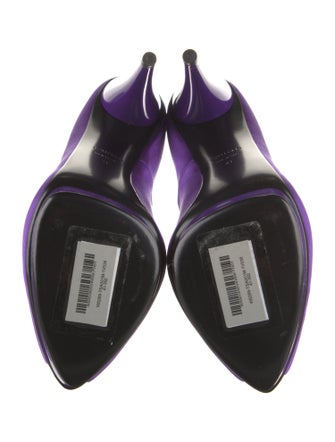 Tom Ford Satin Leather Trim Embellishment Pumps