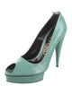 Tom Ford Embossed Leather Leather Trim Embellishment Pumps