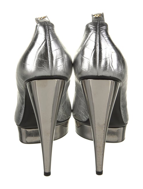 Tom Ford Embossed Leather Leather Trim Embellishment Pumps