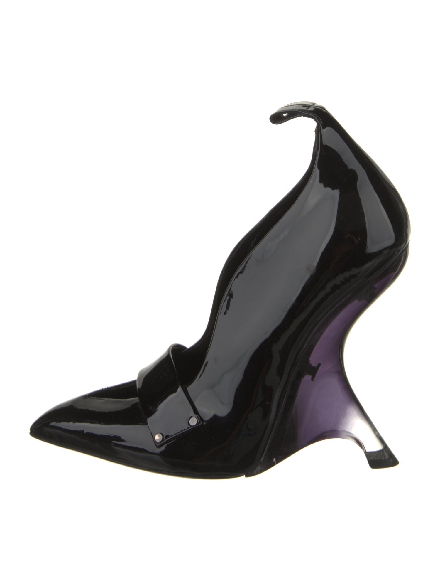 Tom Ford Patent Leather Leather Trim Embellishment D'Orsay Pumps
