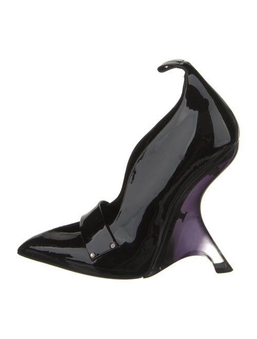 Tom Ford Patent Leather Leather Trim Embellishment D'Orsay Pumps