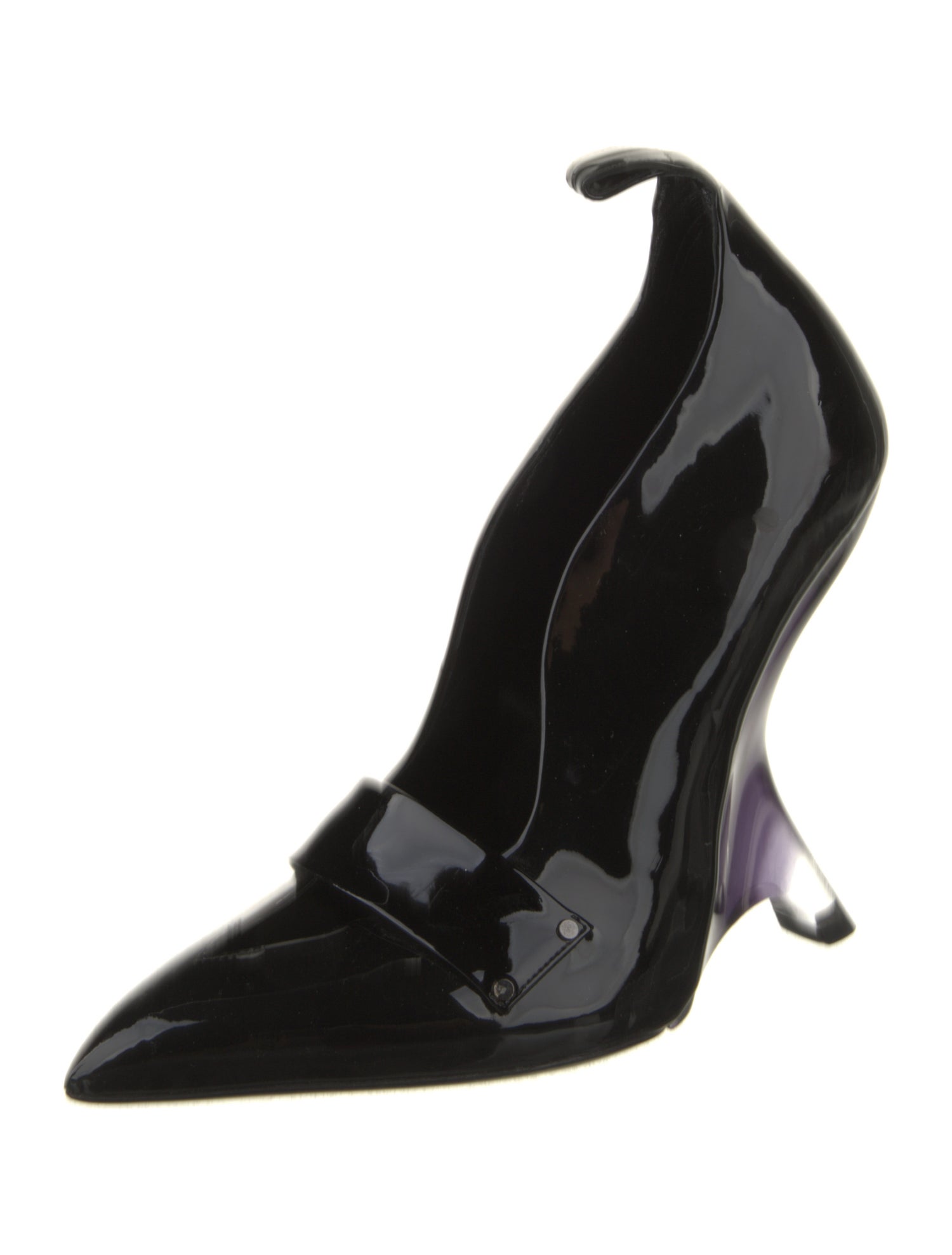 Tom Ford Patent Leather Leather Trim Embellishment D'Orsay Pumps