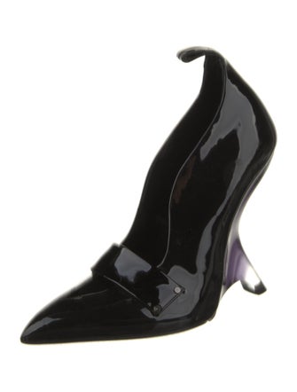 Tom Ford Patent Leather Leather Trim Embellishment D'Orsay Pumps