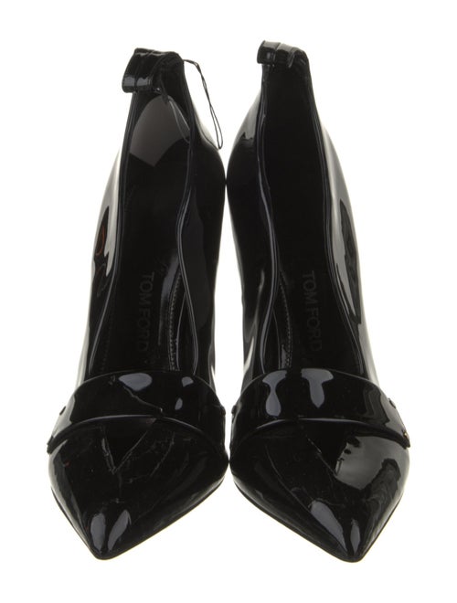 Tom Ford Patent Leather Leather Trim Embellishment D'Orsay Pumps