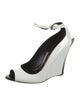 Tom Ford Patent Leather Leather Trim Embellishment Slingback Pumps