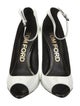Tom Ford Patent Leather Leather Trim Embellishment Slingback Pumps