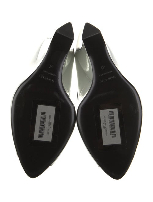 Tom Ford Patent Leather Leather Trim Embellishment Slingback Pumps