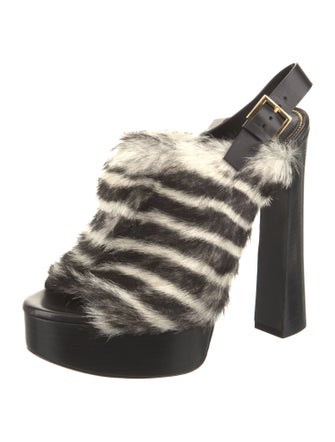 Tom Ford Ponyhair Printed Slingback Sandals