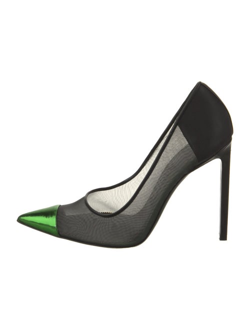 Tom Ford Mesh Leather Trim Embellishment Pumps