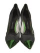Tom Ford Mesh Leather Trim Embellishment Pumps