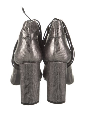 Tom Ford Leather Animal Print Boots