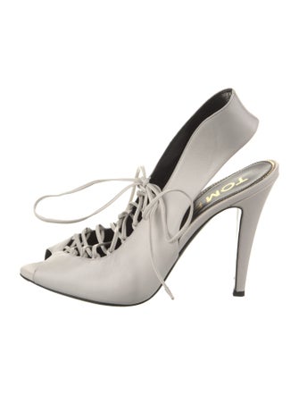 Tom Ford Leather Slingback Sandals