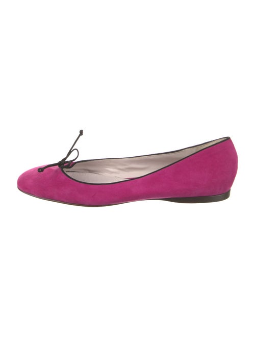 Tom Ford Suede Bow Accents Ballet Flats