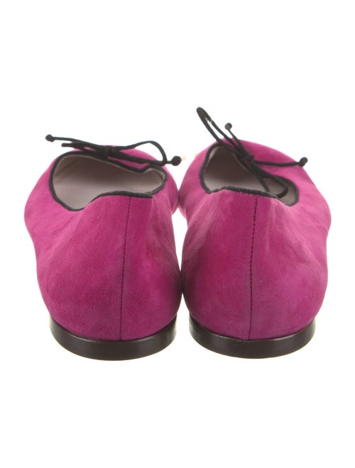 Tom Ford Suede Bow Accents Ballet Flats