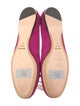 Tom Ford Suede Bow Accents Ballet Flats