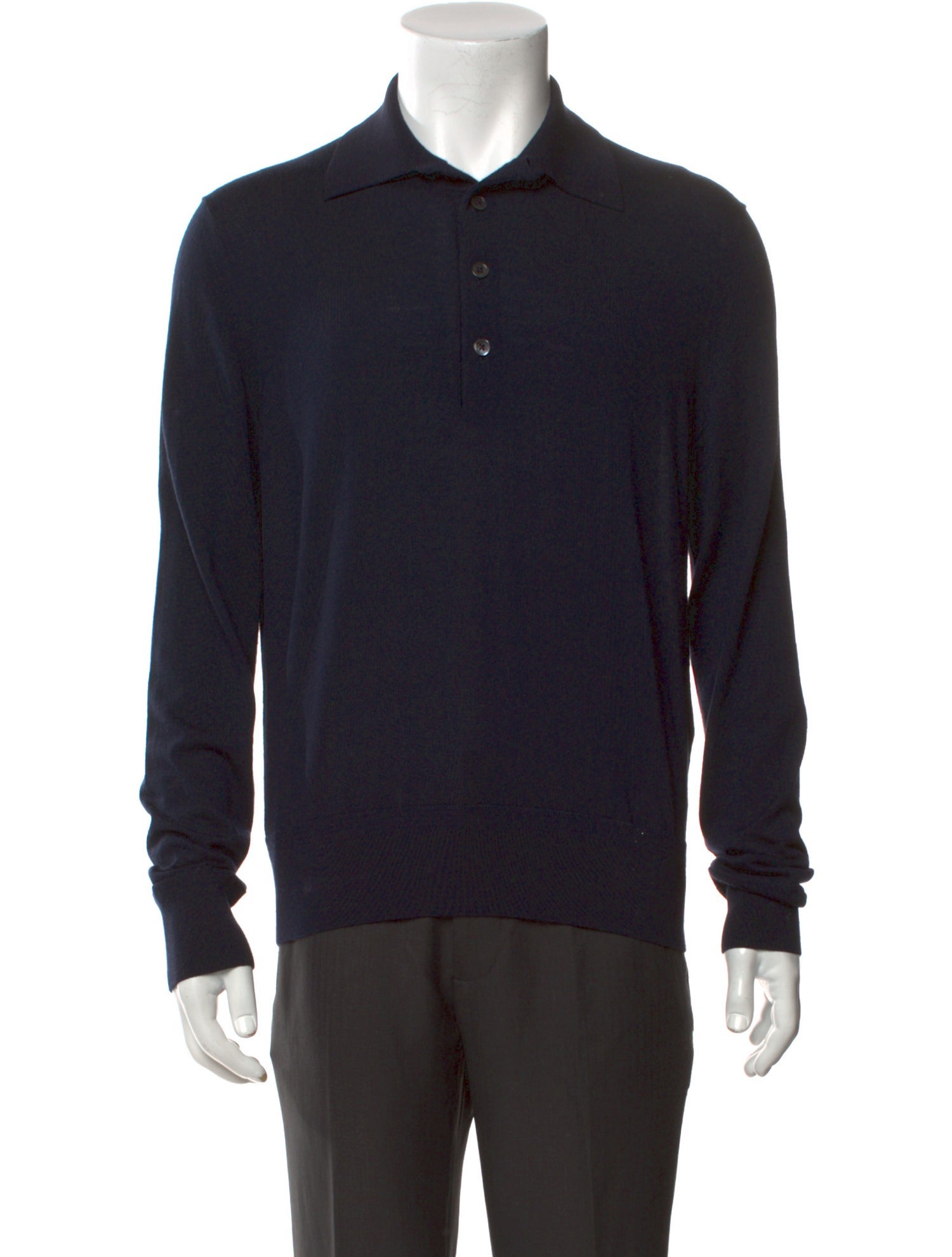 Tom Ford Wool Collar Polo Sweater