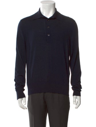 Tom Ford Wool Collar Polo Sweater
