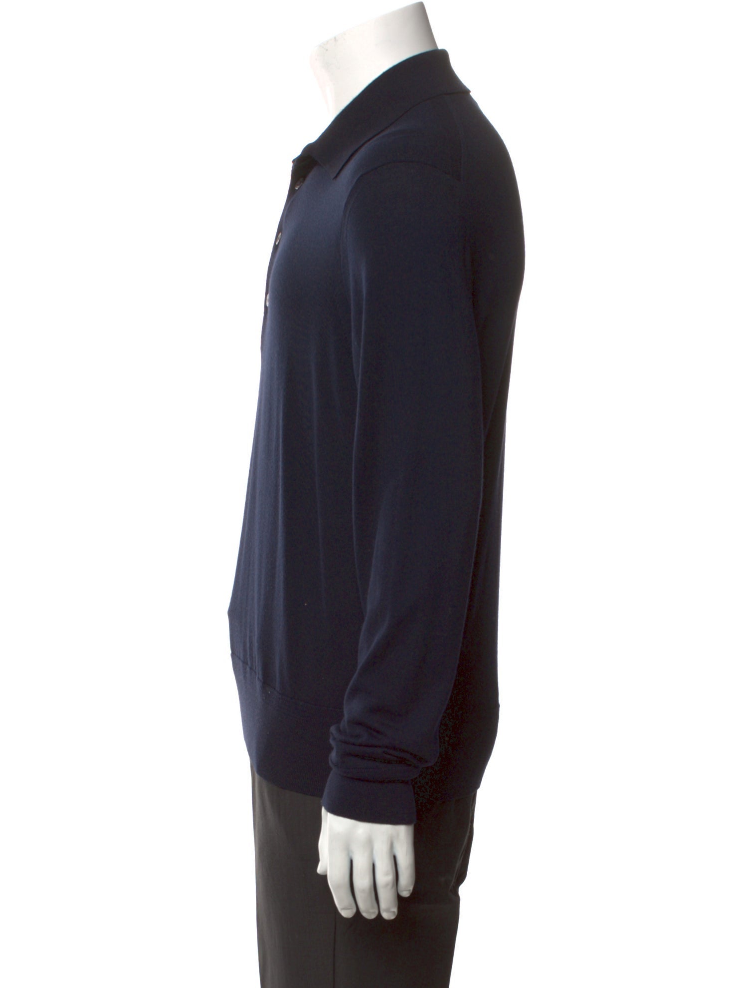 Tom Ford Wool Collar Polo Sweater