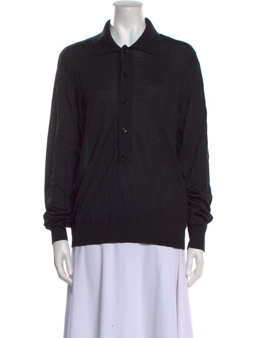 Tom Ford Wool Mock Neck Polo Sweater