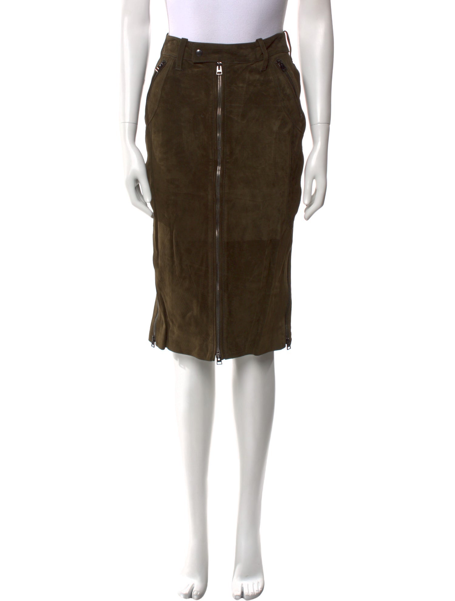 Tom Ford Suede Knee-Length Skirt