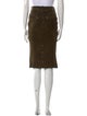 Tom Ford Suede Knee-Length Skirt
