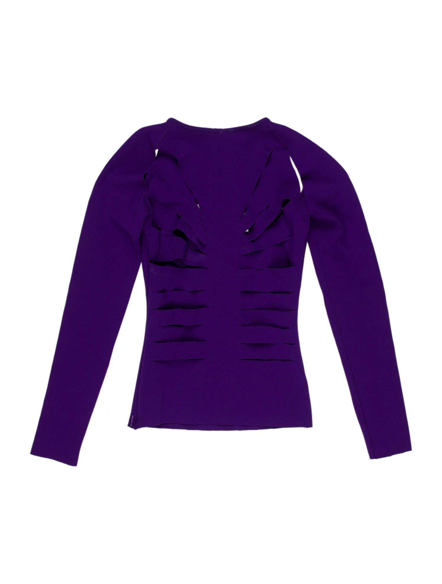 Tom Ford Scoop Neck Long Sleeve Crop Top