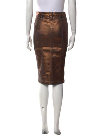 Tom Ford Glitter Accents Knee-Length Skirt