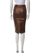 Tom Ford Glitter Accents Knee-Length Skirt