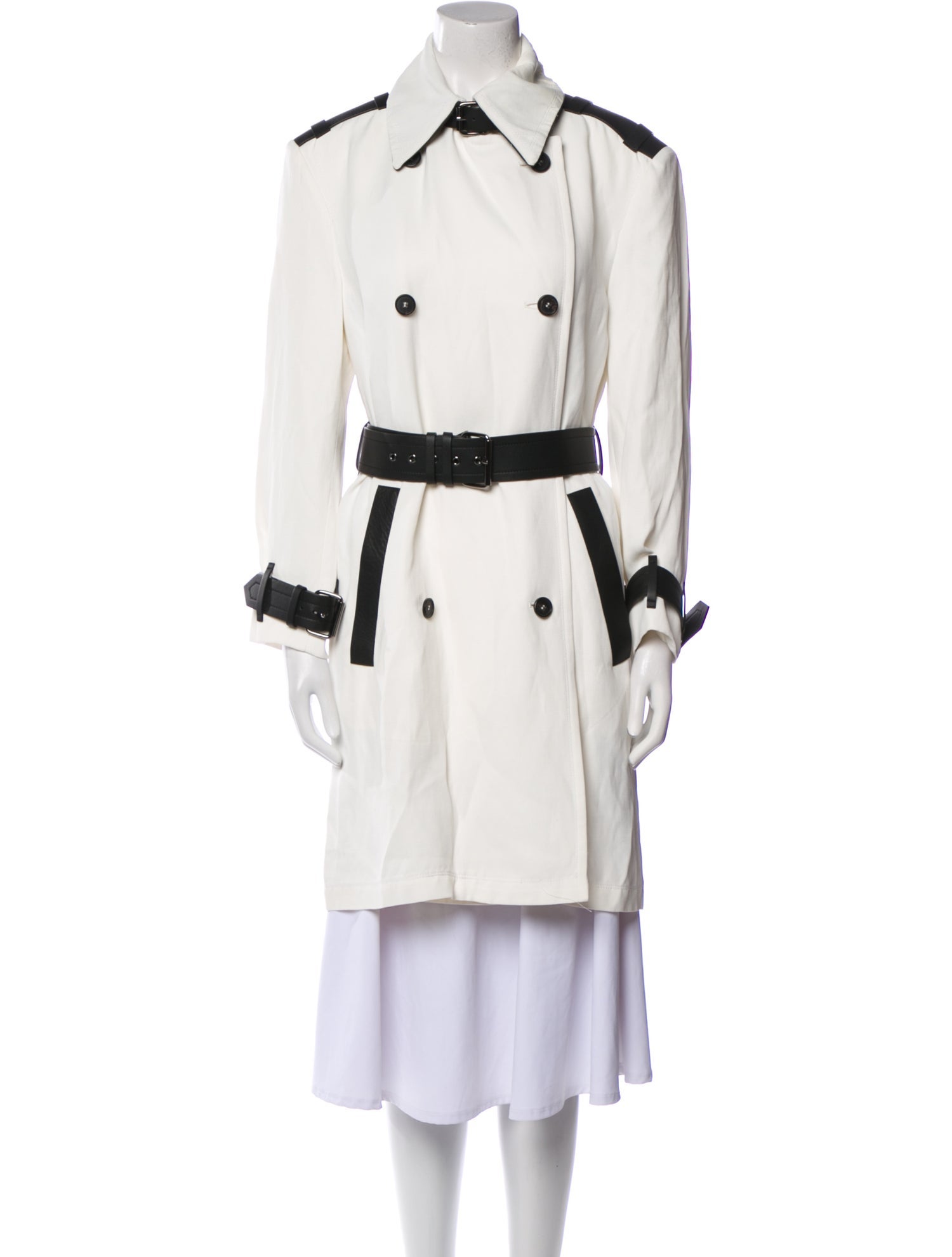 Tom Ford Colorblock Pattern Trench Coat