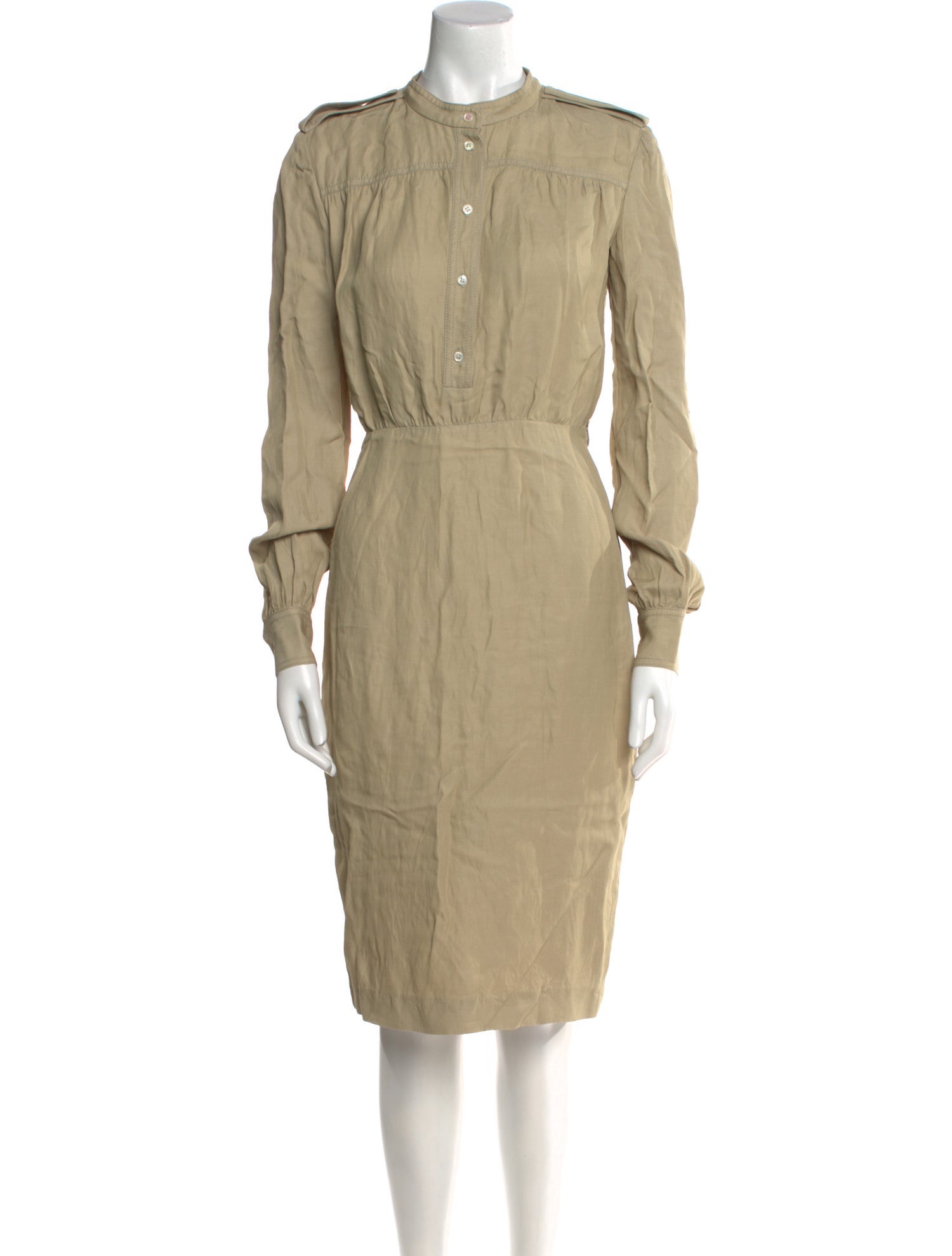 Tom Ford Mock Neck Midi Length Dress