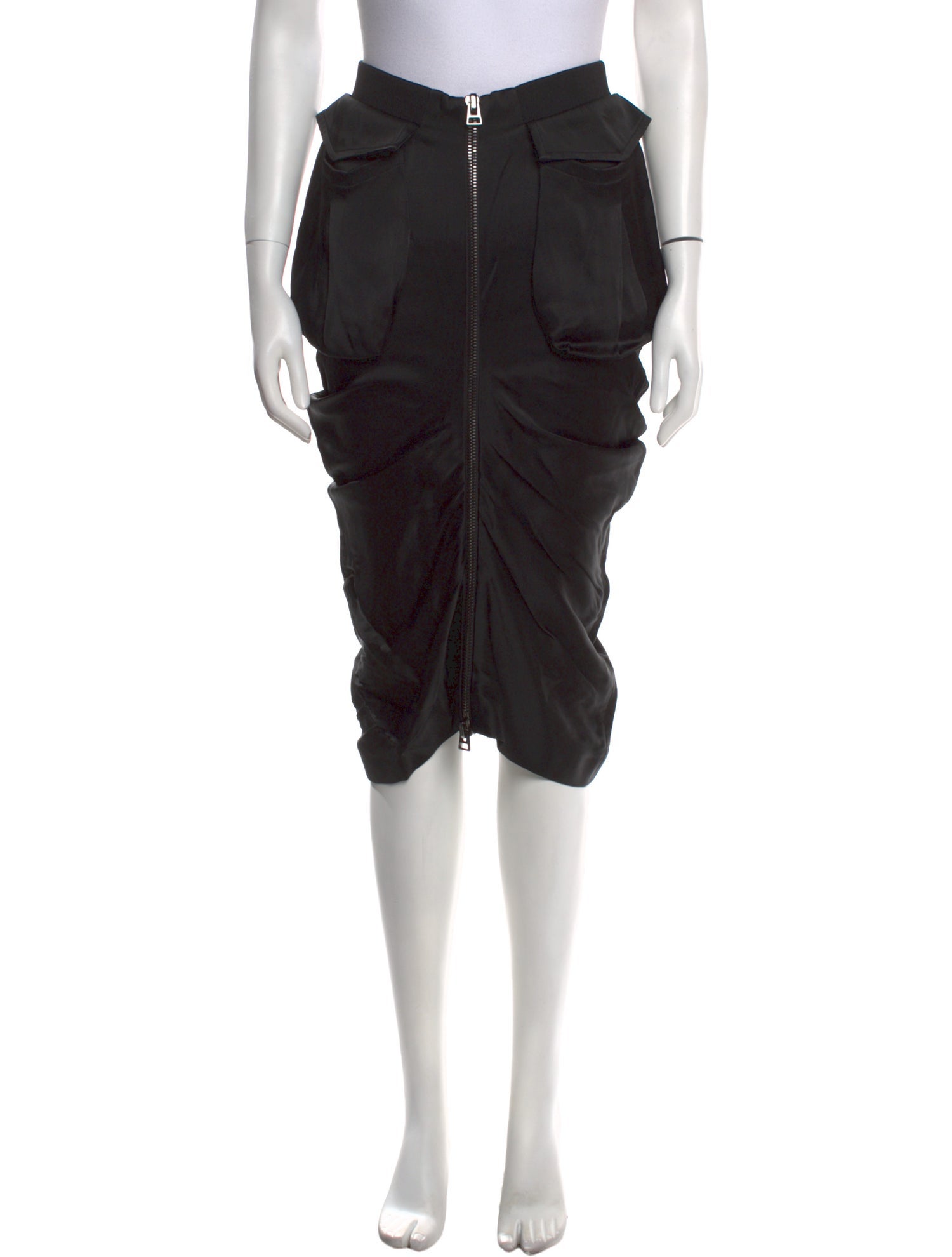 Tom Ford Ruffle Embellishment Midi Length Skirt