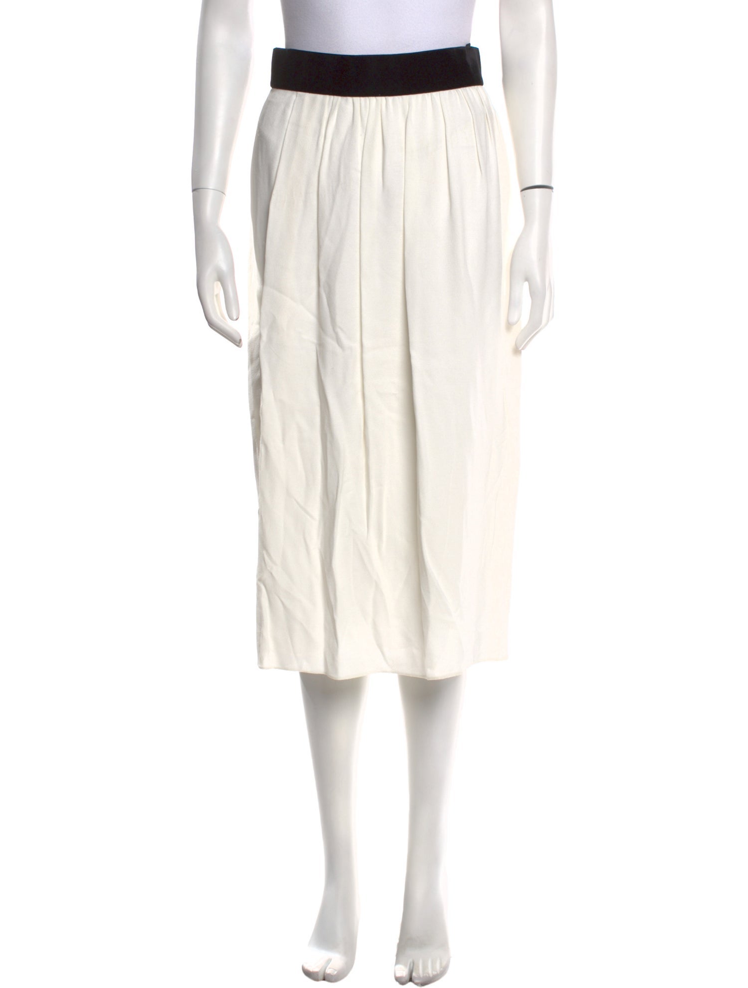 Tom Ford Pleated Accents Midi Length Skirt