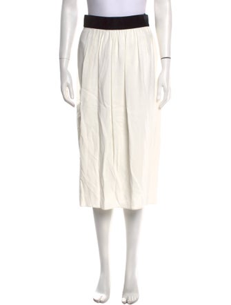 Tom Ford Pleated Accents Midi Length Skirt