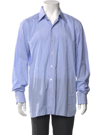 Tom Ford Striped Long Sleeve Dress Shirt