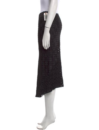 Tom Ford Lasercut Accents Midi Length Skirt