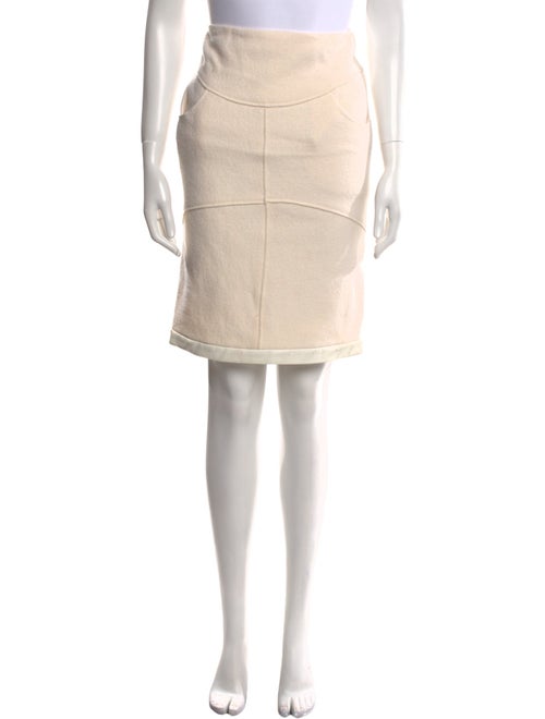 Tom Ford Raw-Edge Trim Knee-Length Skirt