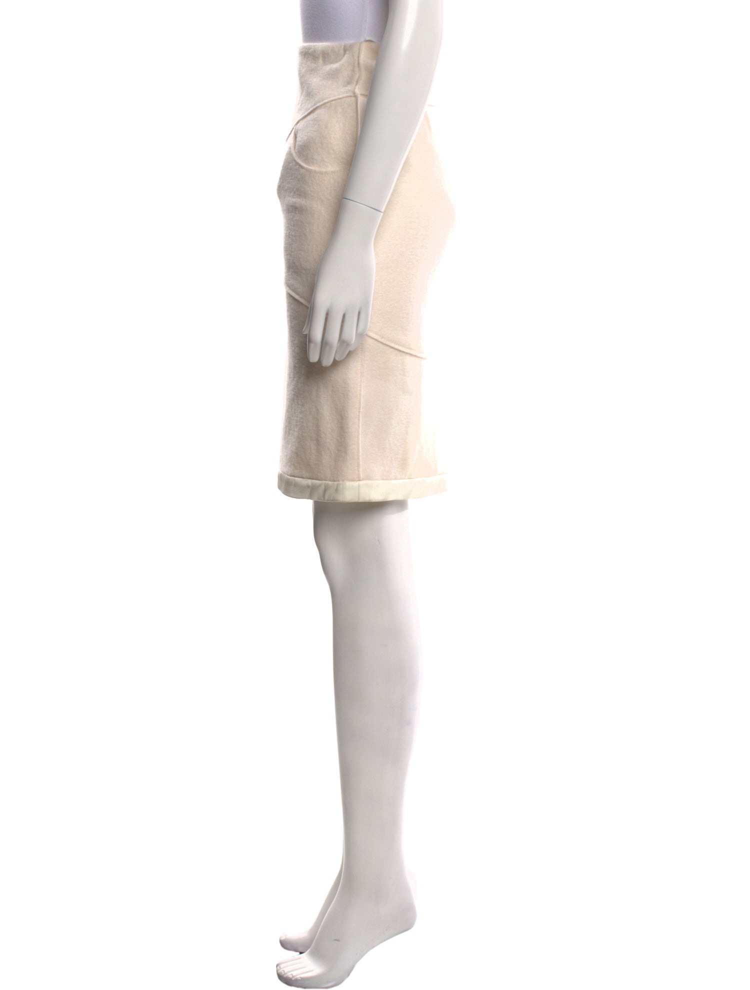 Tom Ford Raw-Edge Trim Knee-Length Skirt