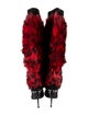 Tom Ford Shearling Animal Print Boots