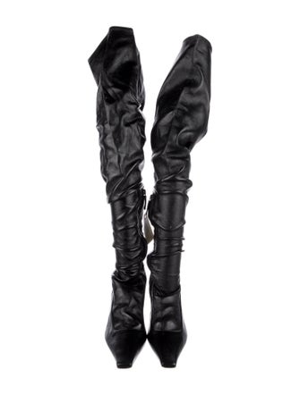 Tom Ford Crystal Embellishments Slouch Boots