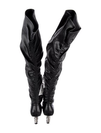 Tom Ford Crystal Embellishments Slouch Boots